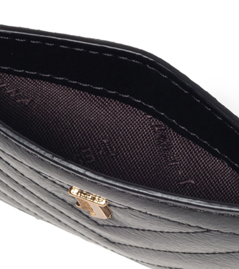 J.ESTINA Joelle Quilting Leather Card Case (Black) from Korea _H1 by J.ESTINA