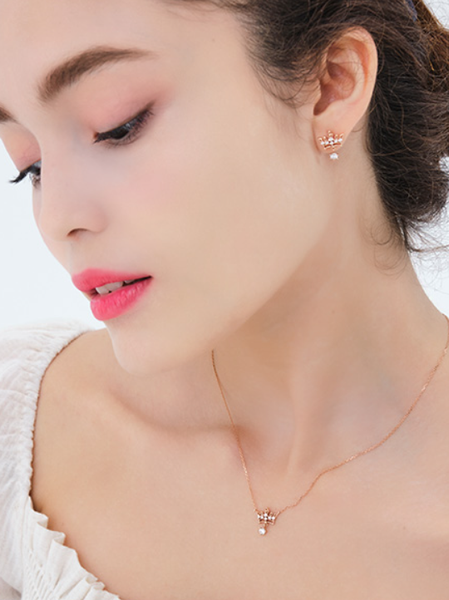 J.ESTINA Tiara Earring (Gold) #Celebrity Accessory #IU from Korea _H1
