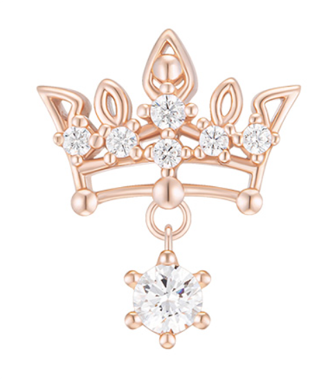 J.ESTINA Tiara Earring (Gold) #Celebrity Accessory #IU from Korea _H1 by J.ESTINA