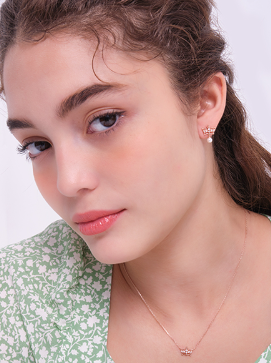 J.ESTINA Dew Linea Tiara Earring #Celebrity Accessory #IU from Korea _H1 by J.ESTINA