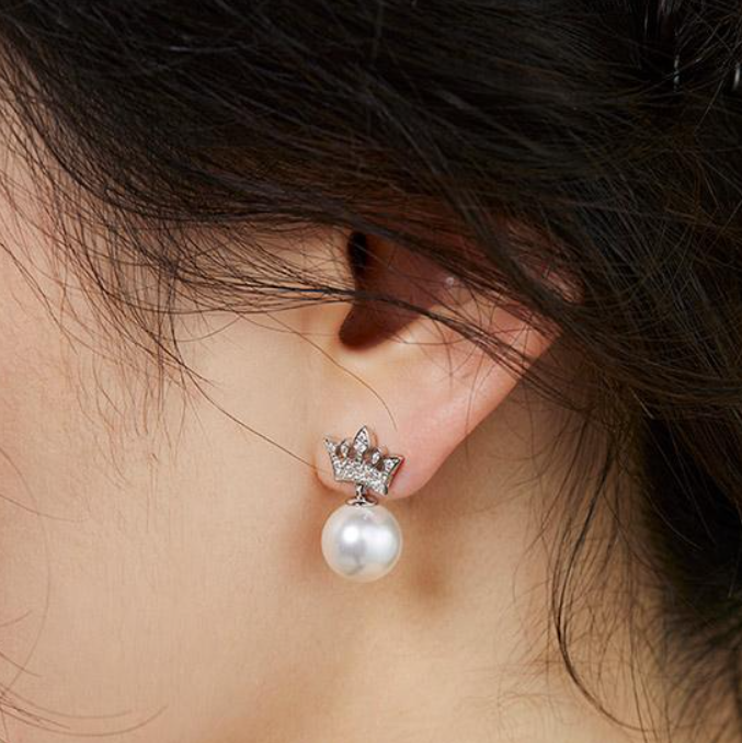 J.ESTINA Basic Tiara Earring #Celebrity Accessory #IU from Korea _H1 by J.ESTINA