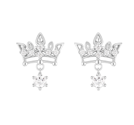 J.ESTINA Tiara Earring (Silver) #Celebrity Accessory #IU from Korea _H1 by J.ESTINA