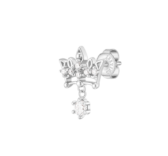 J.ESTINA Tiara Earring (Silver) #Celebrity Accessory #IU from Korea _H1 by J.ESTINA