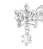 J.ESTINA Tiara Earring (Silver) #Celebrity Accessory #IU from Korea _H1 by J.ESTINA