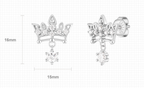 J.ESTINA Tiara Earring (Silver) #Celebrity Accessory #IU from Korea _H1 by J.ESTINA