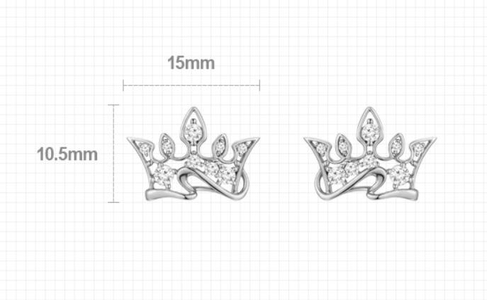 J.ESTINA Bellissima Tiara Earring(Gold) #Celebrity Accessory #IU from Korea _H1 by J.ESTINA