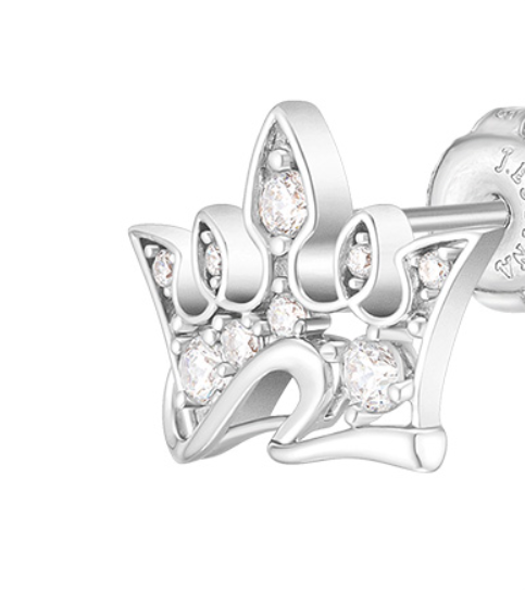 J.ESTINA Bellissima Tiara Earring(White) #Celebrity Accessory #IU from Korea _H1 by J.ESTINA