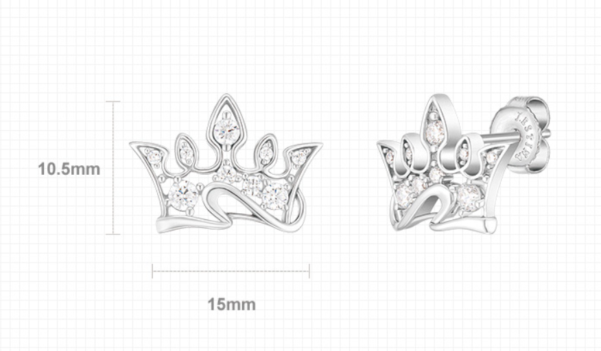 J.ESTINA Bellissima Tiara Earring(White) #Celebrity Accessory #IU from Korea _H1 by J.ESTINA