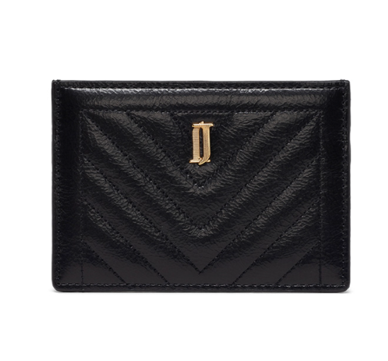 J.ESTINA Joelle Quilting Leather Card Case (Black) from Korea _H1 by J.ESTINA