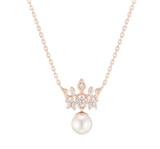 J.ESTINA Tiara Necklace (Pearl White ) #Celebrity Accessory #IU from Korea _H1 by J.ESTINA