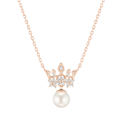 J.ESTINA Tiara Necklace (Pearl White ) #Celebrity Accessory #IU from Korea _H1 by J.ESTINA