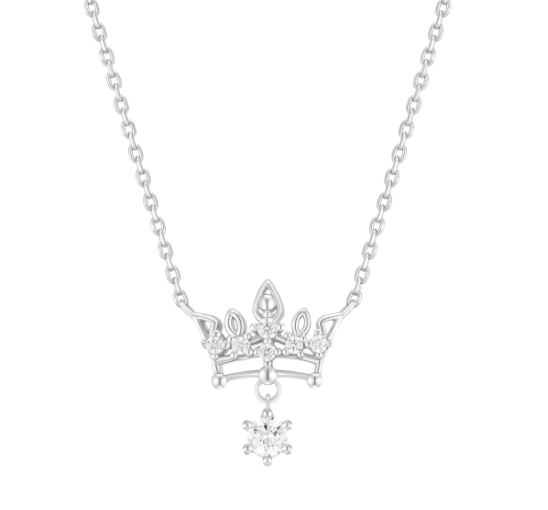 J.ESTINA Tiara Necklace (White ) #Celebrity Accessory #IU from Korea _H1 by J.ESTINA