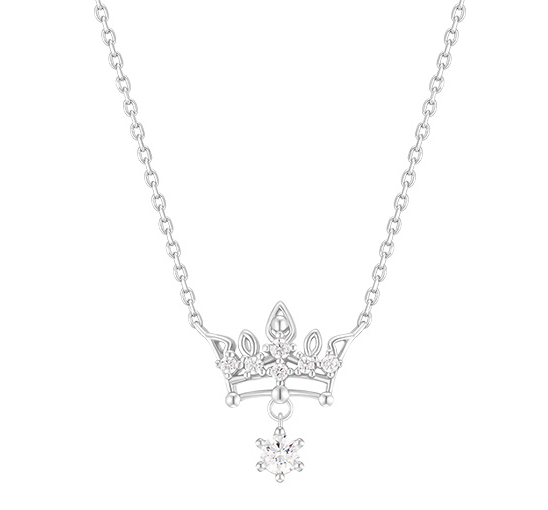 J.ESTINA Tiara Necklace (White ) #Celebrity Accessory #IU from Korea _H1 by J.ESTINA