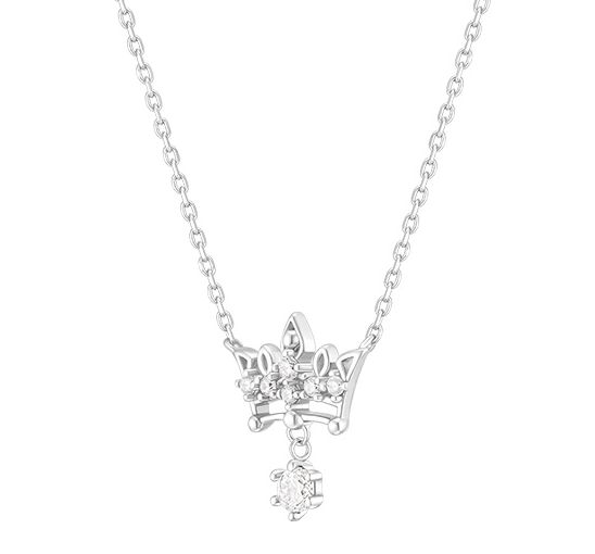 J.ESTINA Tiara Necklace (White ) #Celebrity Accessory #IU from Korea _H1 by J.ESTINA