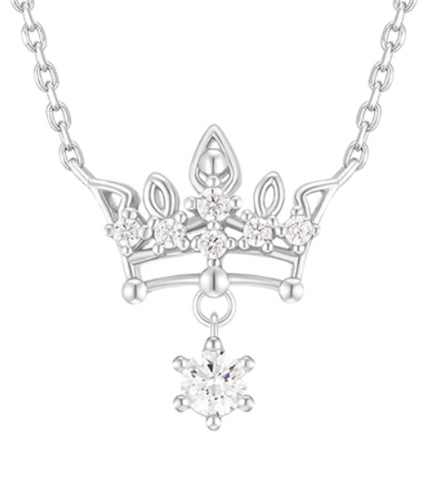 J.ESTINA Tiara Necklace (White ) #Celebrity Accessory #IU from Korea _H1 by J.ESTINA