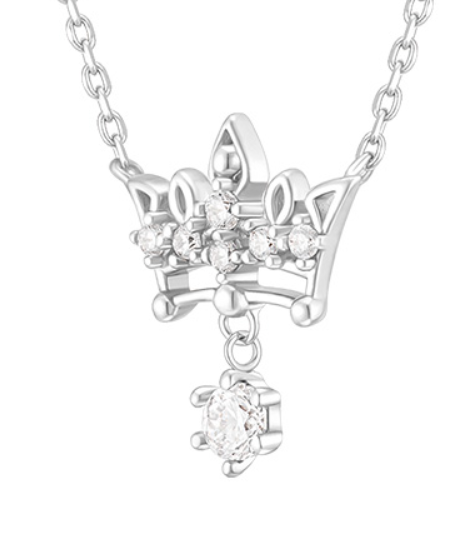 J.ESTINA Tiara Necklace (White ) #Celebrity Accessory #IU from Korea _H1 by J.ESTINA