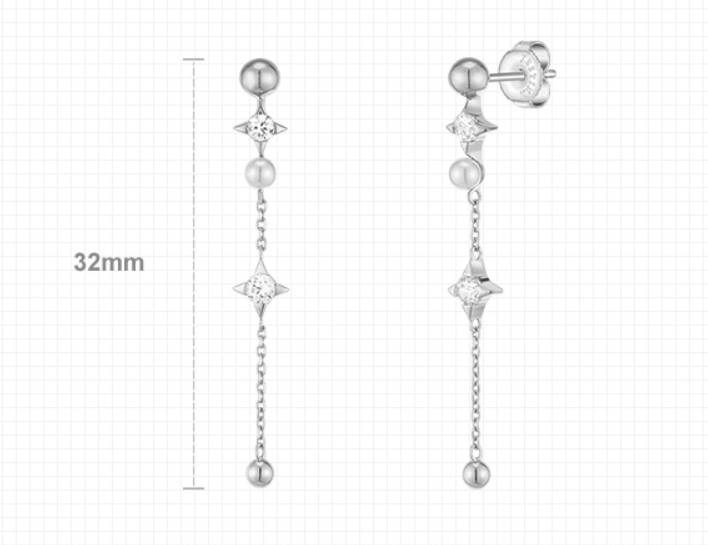 J.ESTINA Lala J Earring #Celebrity Accessory #IU from Korea _H1 by J.ESTINA