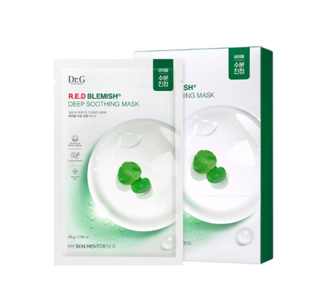 10 x Dr.G Red Blemish Deep Soothing Mask 28g from Korea_MA