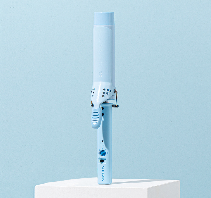 VODANA Glam Wave Curling Iron 36mm Creamy Blue Colour from Korea_H by VODANA