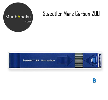 Staedtler Mars Carbon 2mm Leads for Leadholder 4B 2B B HB Blue Red Aussie Stock by Staedtler