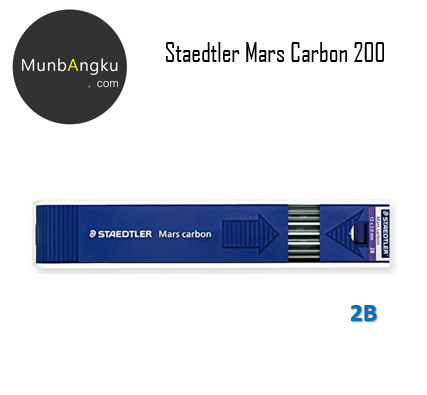 Staedtler Mars Carbon 2mm Leads for Leadholder 4B 2B B HB Blue Red Aussie Stock by Staedtler