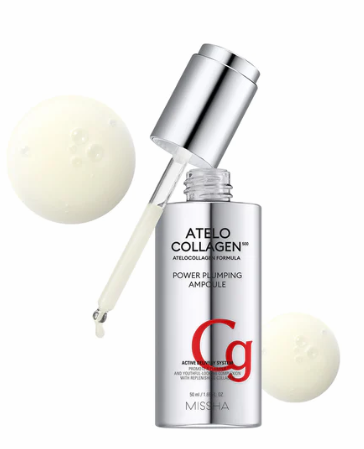 MISSHA Atelo Collagen 500 Power Plumping Ampoule 50ml from Korea by MISSHA