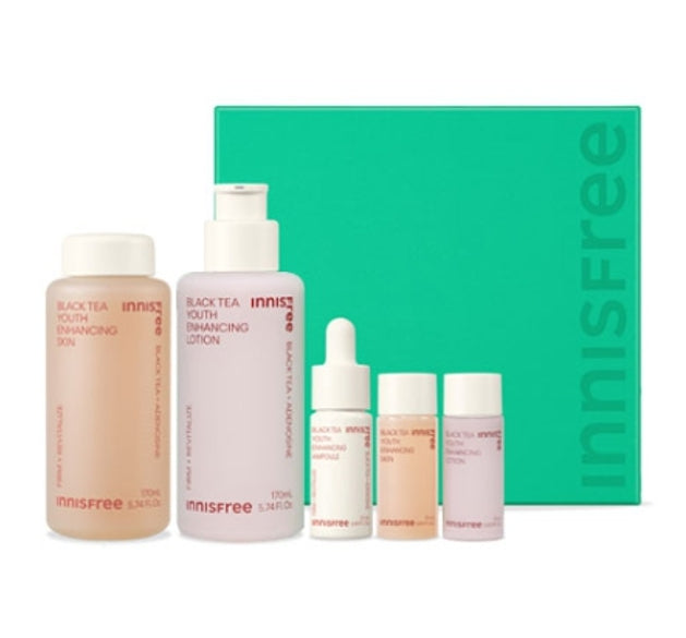 innisfree Black Tea Youth Enhancing Skincare Set (5 Items) from Korea by innisfree