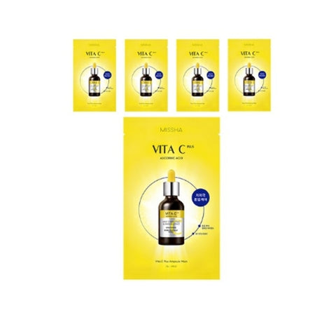 10 x MISSHA Vita C Plus Ampoule Mask 27g from Korea
