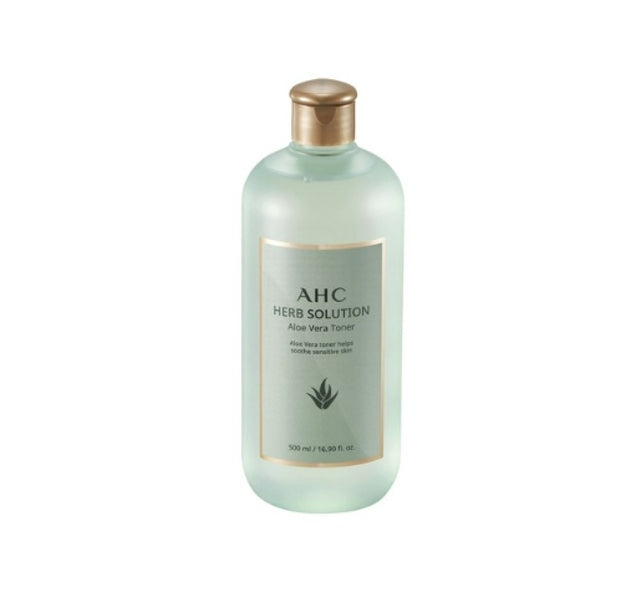 AHC Herb Solution Aloe Vera Toner 500ml from Korea by AHC