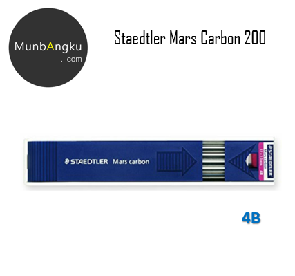 Staedtler Mars Carbon 2mm Leads for Leadholder 4B 2B B HB Blue Red Aussie Stock by Staedtler