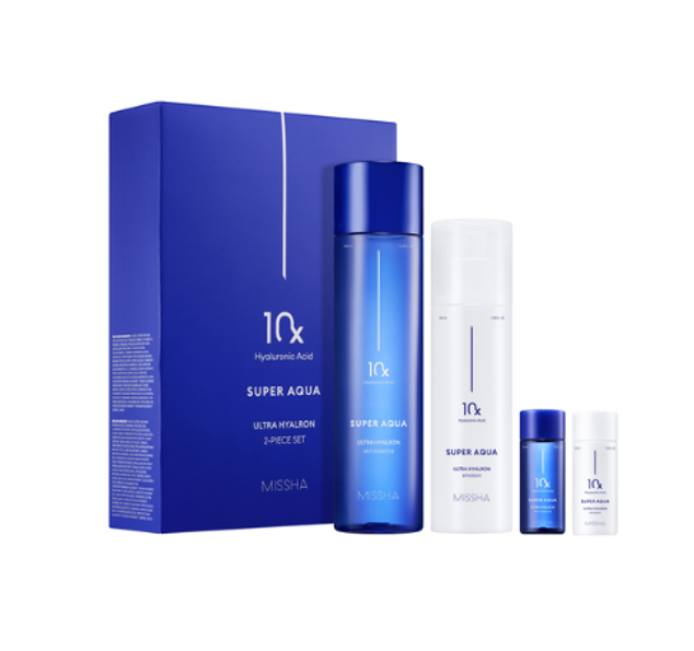 MISSHA Super Aqua Ultra Hyalron Basic Set (4 Items) from Korea by MISSHA