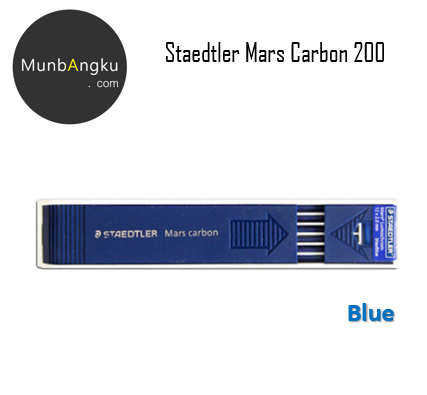 Staedtler Mars Carbon 2mm Leads for Leadholder 4B 2B B HB Blue Red Aussie Stock by Staedtler