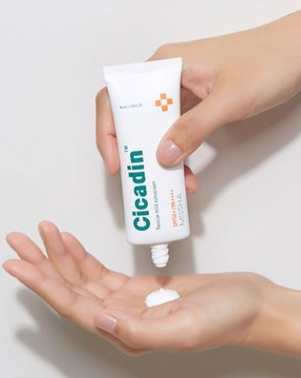 MISSHA Cicadin Rescue Mild Sun Cream SPF50+ PA++++ 40ml from Korea by MISSHA