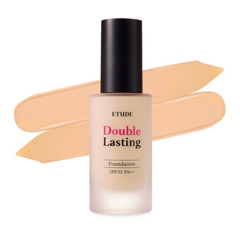 ETUDE Double Lasting Foundation, SPF35 PA++, 12 Colours from Korea by ETUDE