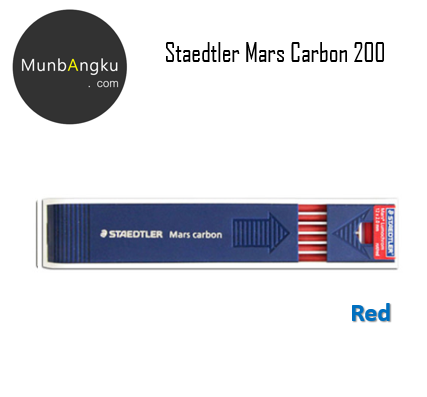 Staedtler Mars Carbon 2mm Leads for Leadholder 4B 2B B HB Blue Red Aussie Stock by Staedtler