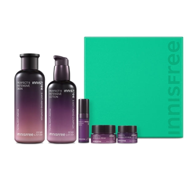 innisfree Perfect 9 Intensive Skincare Set (5 Items) from Korea by innisfree