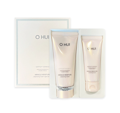 O HUI Miracle Moisture Cleansing Foam Set (2 Items) June 2025 from Korea by O HUI
