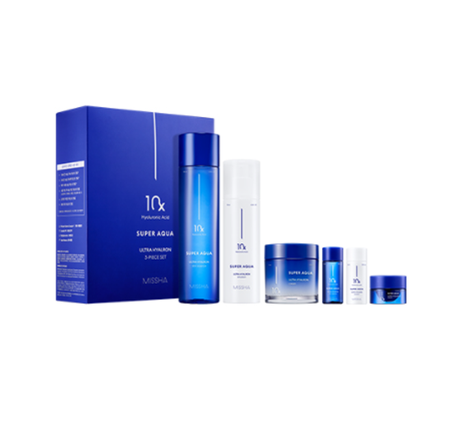 MISSHA Super Aqua Ultra Hyalron Basic Set (6 Items) from Korea by MISSHA