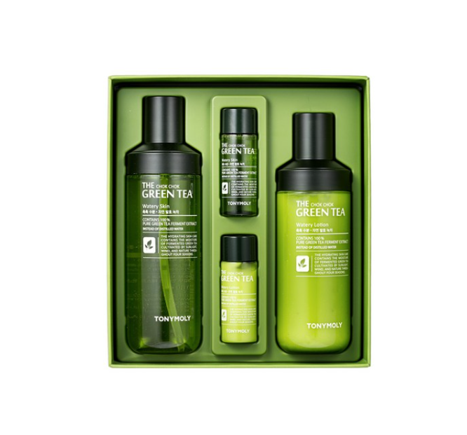 TONYMOLY The Chok Chok Green Tea Watery Set (4 Items) from Korea by TONYMOLY
