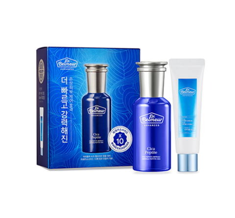 THE FACE SHOP Dr. Belmeur Advanced Cica Peptite Ampoule Special Set (2 Items) from Korea
