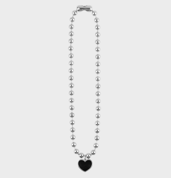 Nonenon Big Black Love Nec from Korea #Celebrity Accessory #GIRS GENERATION-TAEYEON #SUNMI #RED VELVET-SEULGI #MAMAMOO-MOONBYUL from Korea_H1 by Nonenon