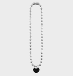 Nonenon Big Black Love Nec from Korea #Celebrity Accessory #GIRS GENERATION-TAEYEON #SUNMI #RED VELVET-SEULGI #MAMAMOO-MOONBYUL from Korea_H1 by Nonenon