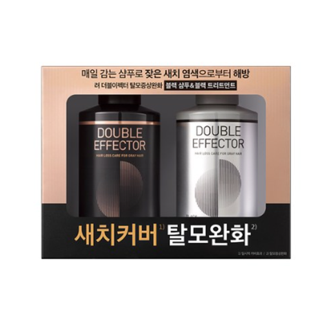 Ryo Double Effector Black Shampoo 110ml + Treatment 110ml Set (2 Items) from Korea [Limited Stock]