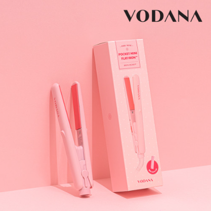 VODANA Pocket Mini Flat Iron 360, Pink Rose / Creamy Blue from Korea_H