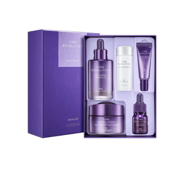 MISSHA Time Revolution Night Repair 5X Set (5 Items) from Korea by MISSHA