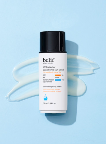 belif UV Protector Aqua Bomb Sun Serum AD 50ml from Korea by belif