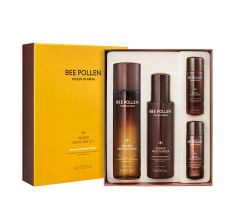 MISSHA Bee Pollen Renew Skincare Set (4 Items) from Korea by MISSHA