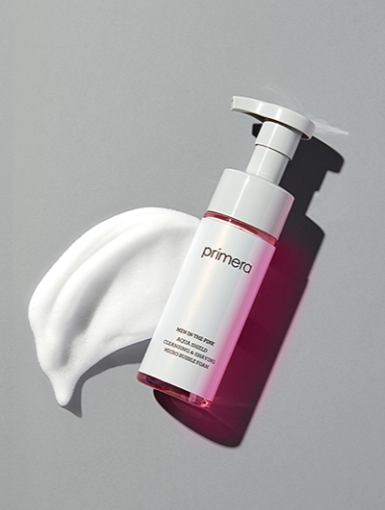 [MEN] Primera Men in the Pink Aqua Shield Cleansing & Shaving Micro Bubble 150ml + Primera Sample (1 item) from Korea_CL