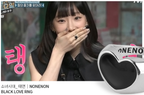 Nonenon Black Love Rring #Celebrity Accessory #BLACKPINK-ROSE #TAEYEON #RED VELVET-JOY from Korea_H1 by Nonenon