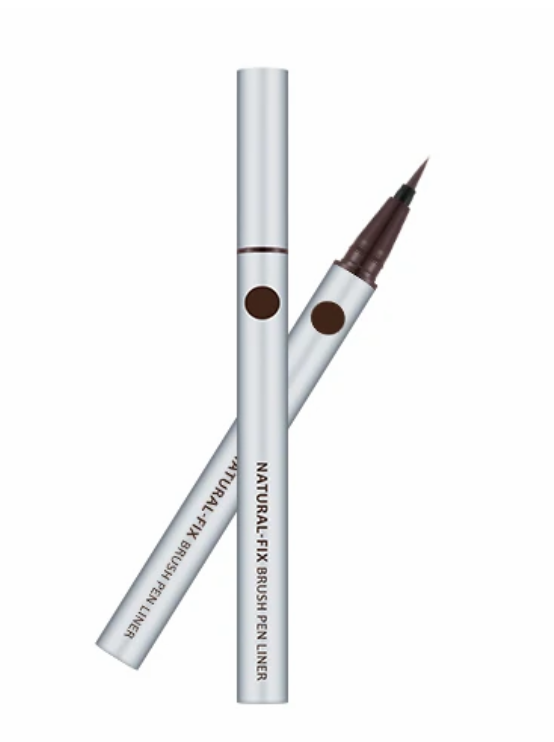 MISSHA Natural Fix Brush Pen Liner Black/ Brown 0.6g from Korea by MISSHA